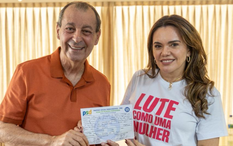 Omar Aziz define vice e fecha chapa com Alessandra Campelo no PSD - Foto: Divulgação
