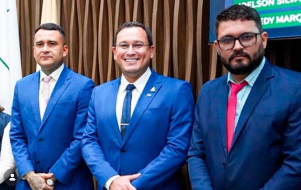 Sargento Salazar e Raiff Matos ao lado de Fernando Gerhard - Foto: Reprodução/Redes Sociais.