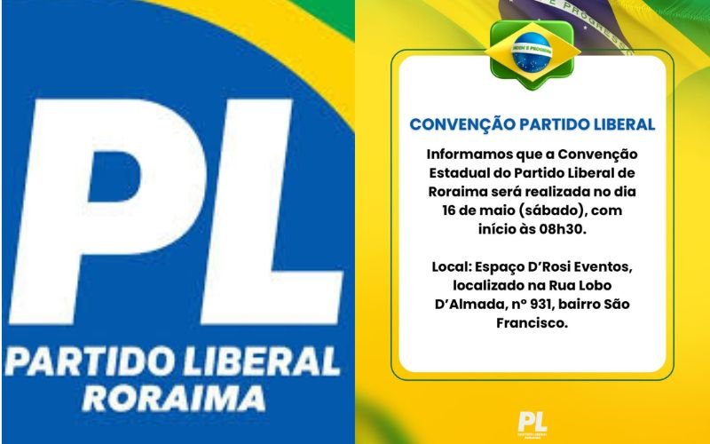 PL de Roraima convoca convenção para definir chapa ao Governo em 2026 - Foto: Divulgação.